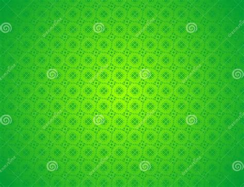 Green Abstract Floral Oriental Ornamental Chinese Arabic Islamic