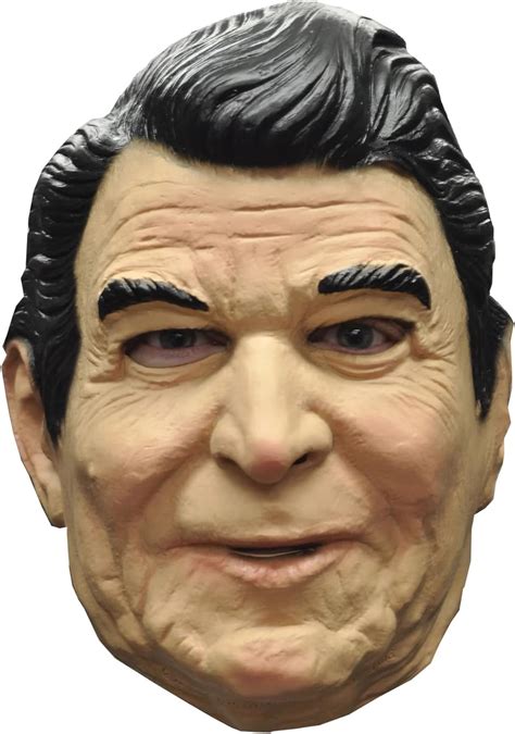 Amazon Com Disguise Mens Reagan Vinyl Costume Masks Tan Black White Standard US Clothing