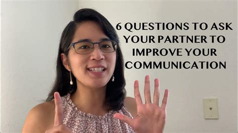 6 Questions To Ask Your Partner To Improve Communication Youtube