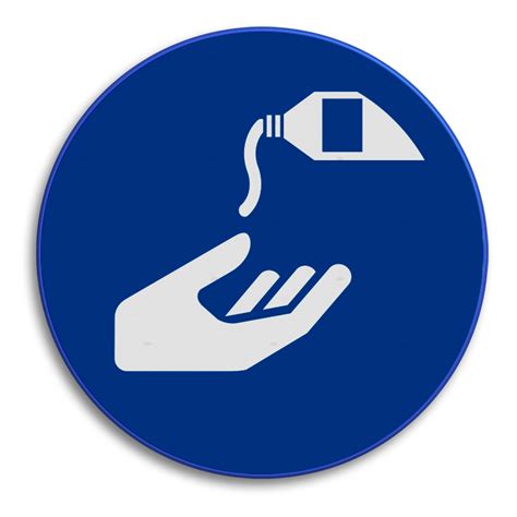 Veiligheidspictogram Handen Reinigen Verplicht M032 Gebodsborden