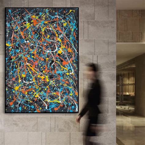 Black Jason Pollak Artist Abstract Artist Jackson Pollock L621