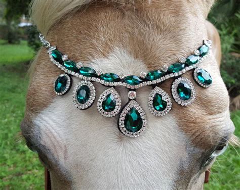 Faux Diamond Browband For Pony Horse Or Draft Equine Bling Etsy