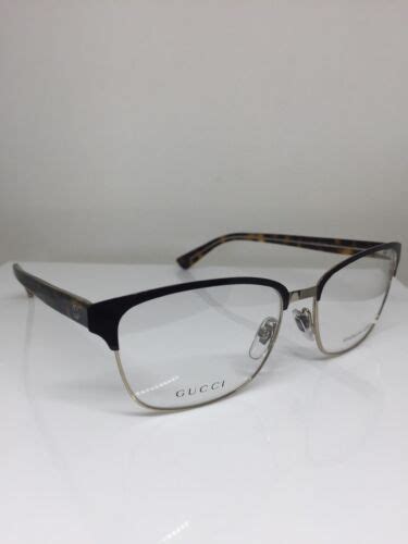 new gucci gg 4272 eyeglasses gg 4272 w gg gold logo c 2cs brown and gold 54 16mm 762753095183 ebay