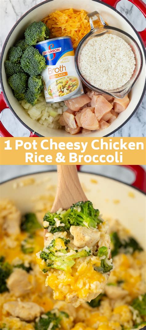 One Pot Cheesy Chicken Rice And Broccoli Laptrinhx News