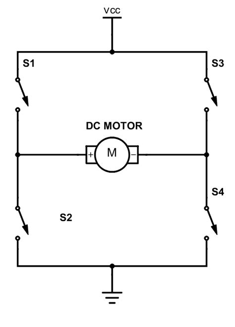 H Bridge Circuit Diagram Dc Motor