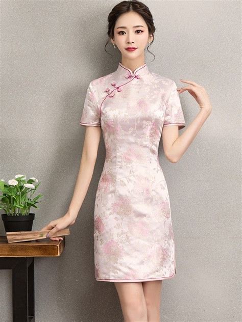 I'm flying out again 6/3 to shanghai and want to try to get my custom cheongsam during this trip for my august wedding. Pink Floral Embroidered Silk Qipao / Cheongsam Dress ...