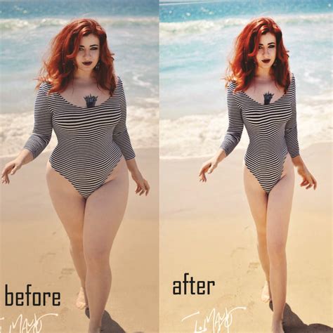Transform Body Shape By Photoshop One Piece Fashion Body Shapes