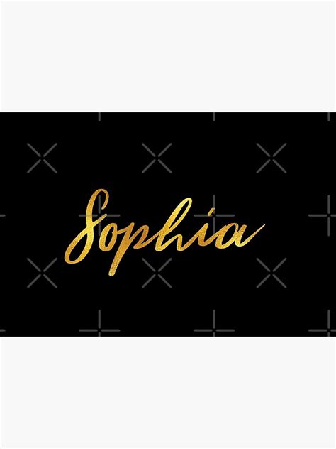 Sophia Name Hand Lettering In Faux Gold Letters Poster For Sale By