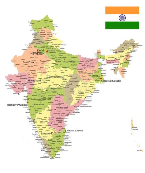 Political Map Of India In A4 Size United States Map