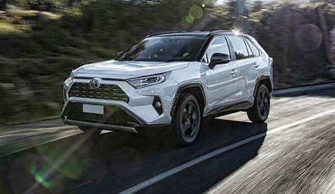 Download wallpapers Toyota RAV4, 2019, exterior, front view, white