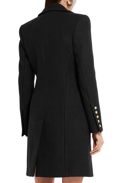 Balmain Double Breasted Wool And Cashmere Blend Coat Net A Portercom