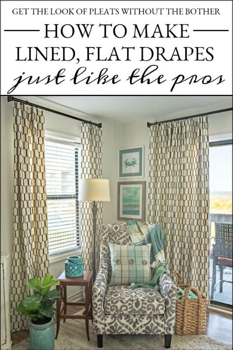 And if you're gardening on a balcony or rooftop, check with your landlord or building board about weight restrictions. Mimic The Look Of Pleated Drapes - How To Make Lined, Flat ...