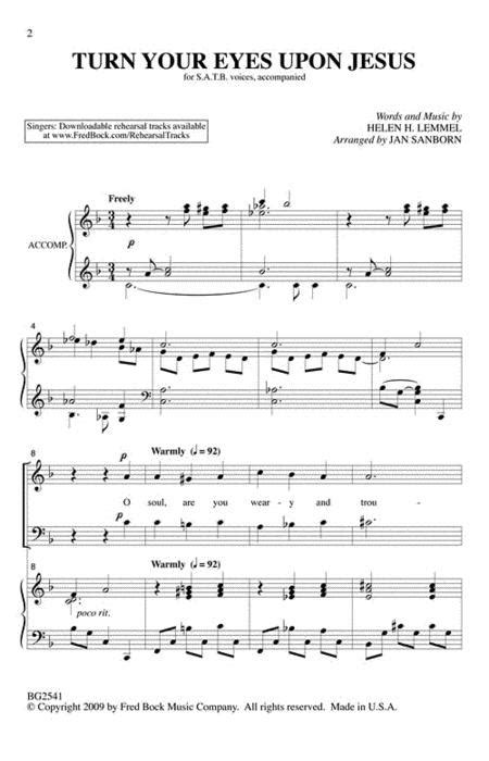 Turn Your Eyes Upon Jesus By Helen Lemmel Softcover Sheet Music For