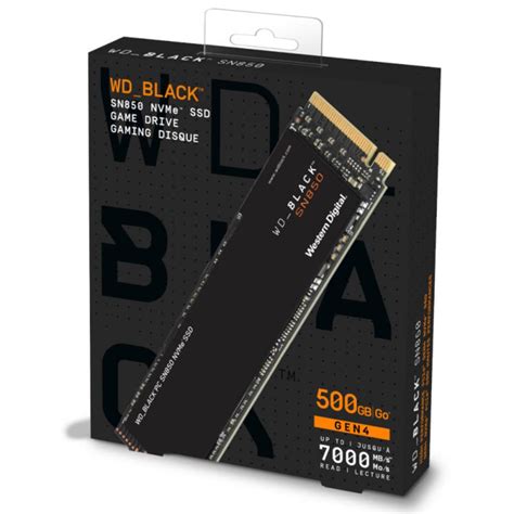 Wd Black 500gb Sn850 Nvme Internal Gaming Ssd Pcie 40 Ssd