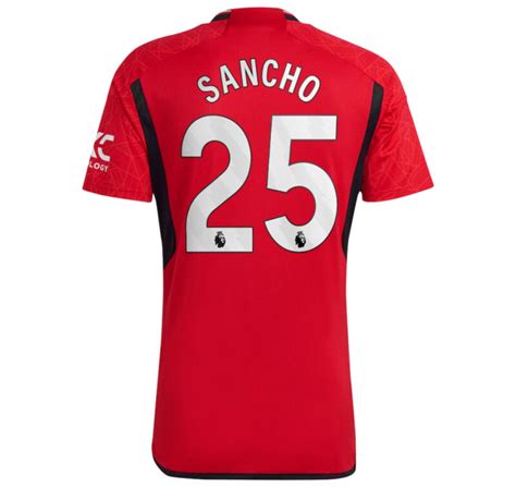 Jadon Sancho Manchester United 2023 24 Home Jersey 1016 Jersey
