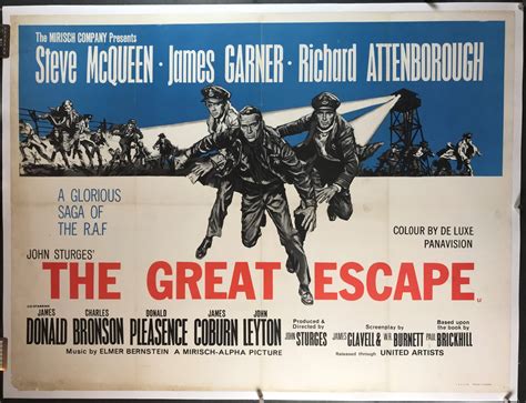 The Great Escape Original Steve Mcqueen British Quad Movie Poster