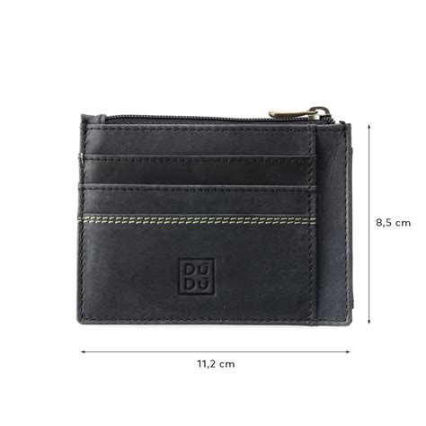 Dudu Slim Leather Credit Card Wallet Black Wallets Online