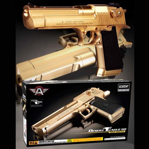 Academy Desert Eagle 50 Gold Special Airsoft Pistol Bb Gun 6mm Hand