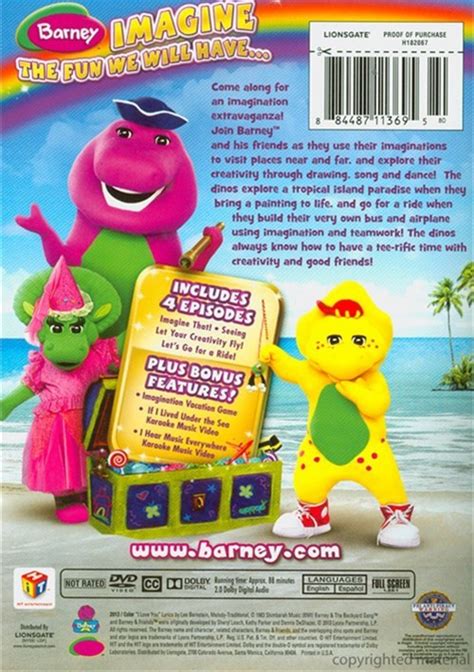 Barney Imagine With Barney Dvd Dvd Empire
