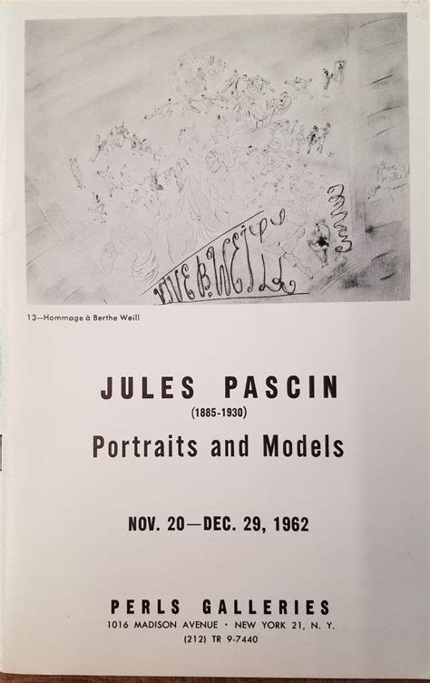 Jules Pascin 1885 1930 Portraits And Models