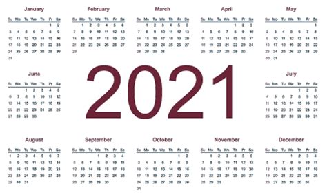 2021 yearly printable calendars in microsoft word, excel and pdf. 2021 Editable Yearly Calendar Templates In MS Word, Excel ...