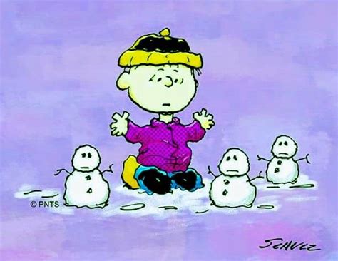Building Snowmen Peanuts Charlie Brown Snoopy Charlie Brown And