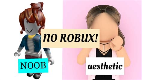 how to be aesthetic on roblox NO ROBUX! - YouTube