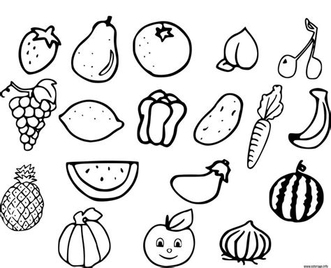 Coloriage fruits et legumes à imprimer  Coloring pages, Cool books