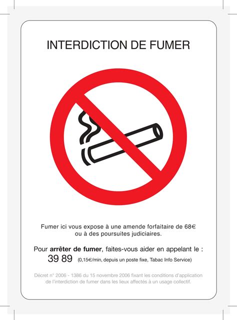 Interdiction De Fumer Panneaux Droit Du Travail Affichage Obligatoire