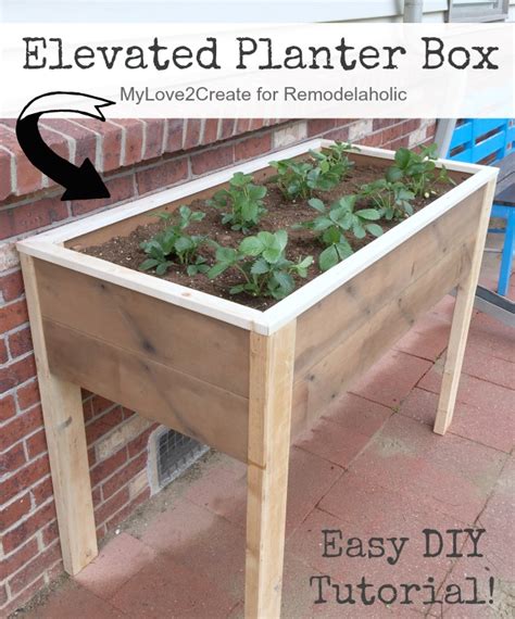 That alone makes me smile. Remodelaholic | Build an Elevated Planter Box (and save ...