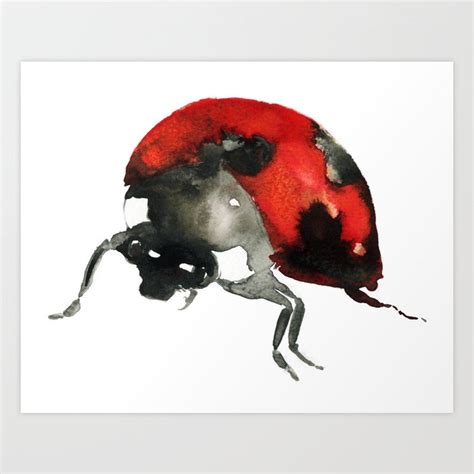 Ladybird Art Print By Leona Beth Society6