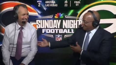 Mike Tirico And Cris Collinsworth Got A Little Loose Towards The End Of