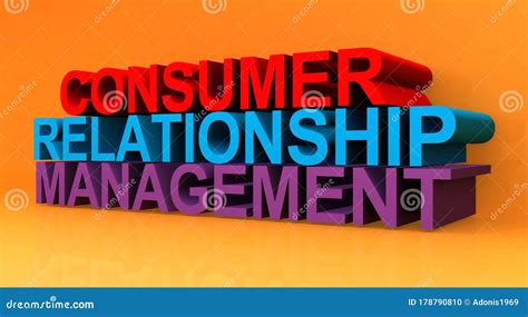 Consumer Relationship Management Stock Illustration Illustration Of