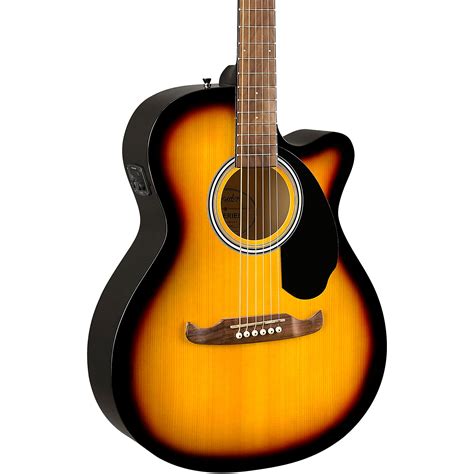 Fender Fa 135ce Concert Acoustic Electric Guitar Sunburst Guitar Center