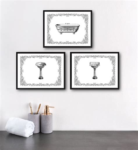 Excited To Share This Item From My Etsy Shop Gray Bathroom Wall Decor