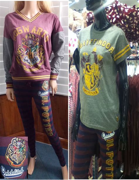 Primark Harry Potter Hogwarts Quidditch Ladies Pyjamas T Shirt Leggings