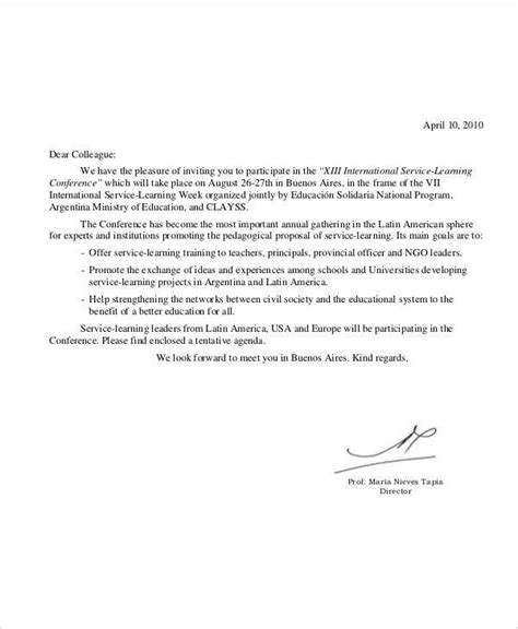 FREE 35+ Sample Invitation Letter Templates in PDF | MS Word | Apple