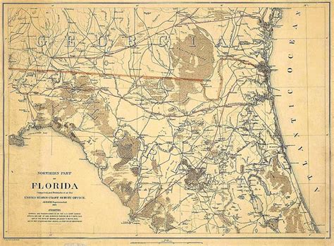 Tanners Map Of Florida From 1833 Florida Memory