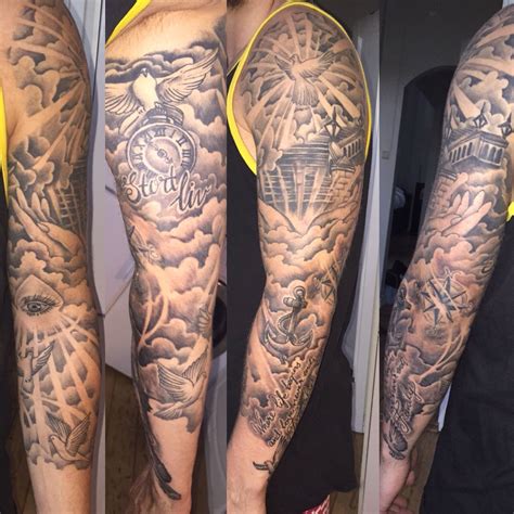 stairway-to-heaven-tattoo-dove-tattoo-cloud-tattoo-eye-tattoo-anchor-tattoo-family-tattoo-sleeve