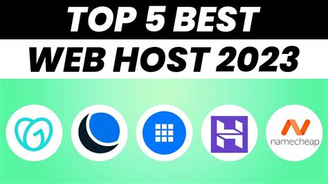 Top 5 Best Free Webhost Providers In 2023 FREE WEBHOSTING YouTube