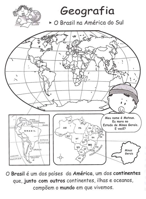 Blog Professor Zezinho Atividades Com O Mapa Múndi Trabalhando Com Mapas