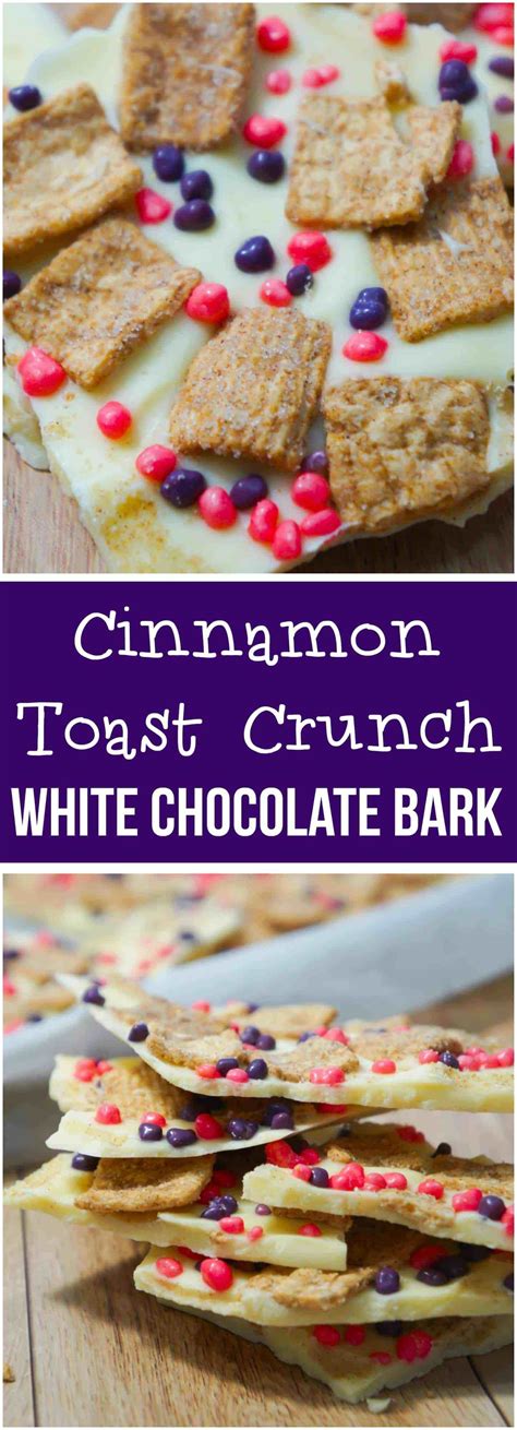 Cinnamon Toast Crunch White Chocolate Bark Is An Easy No Bake Dessert
