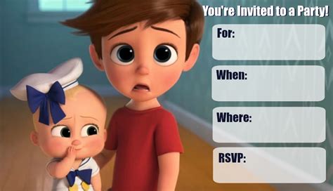Musings Of An Average Mom Boss Baby Invitations
