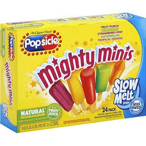 Popsicle Mighty Minis 20 Ct Box Popsicles Chief Markets