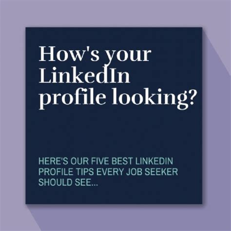 Five Linkedin Profile Tips For Job Seekers