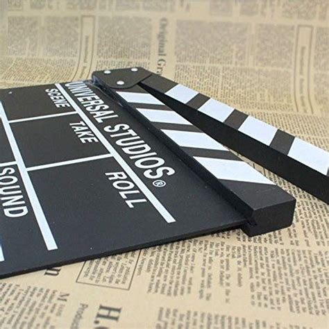 Lb Hollywood Directors Film Movie Slateboard Clapper Photography Props
