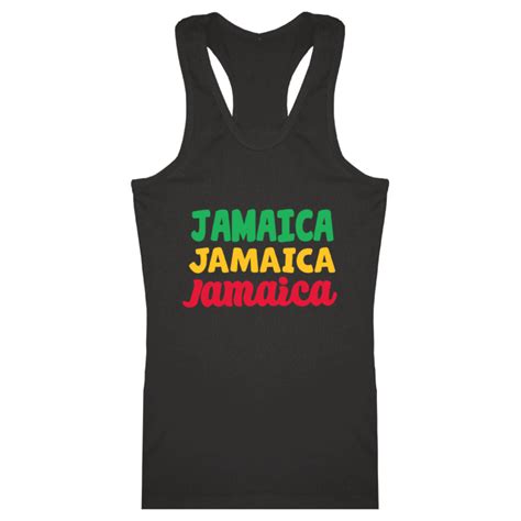 Ladies Jamaica Jamaica Jamaica Spandex Racer Back Tank