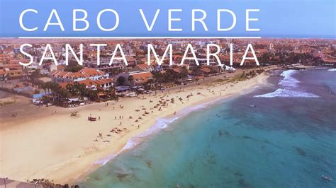 Cabo Verde Sal Santa Maria Beach By Drone Youtube