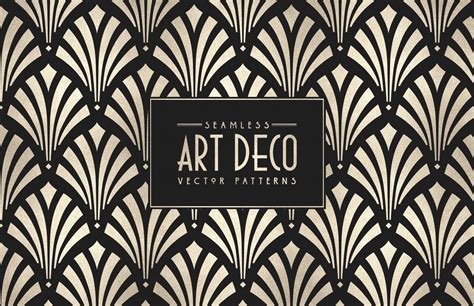Seamless Art Deco Vector Patterns Updated Art Deco Vector Art Deco