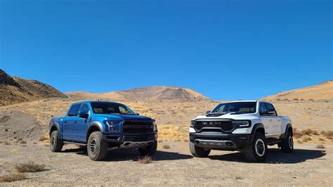 2021 Ram 1500 Trx Vs 2020 Ford Raptor Comparison And Review Images